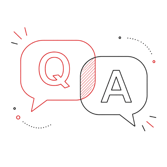 QとAをモチーフにしたFAQイラスト